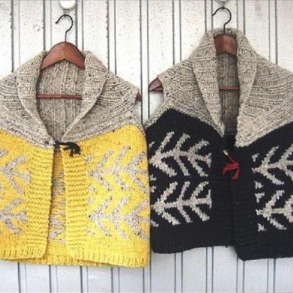 Hand-knit Cardigan Vest Oslo