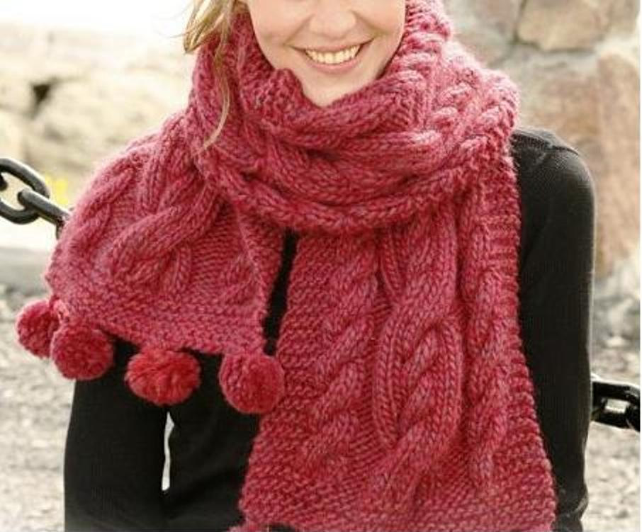 Women's Fashion - Luxurious Hand-knit Shoulder Chunky Scarf Wrap