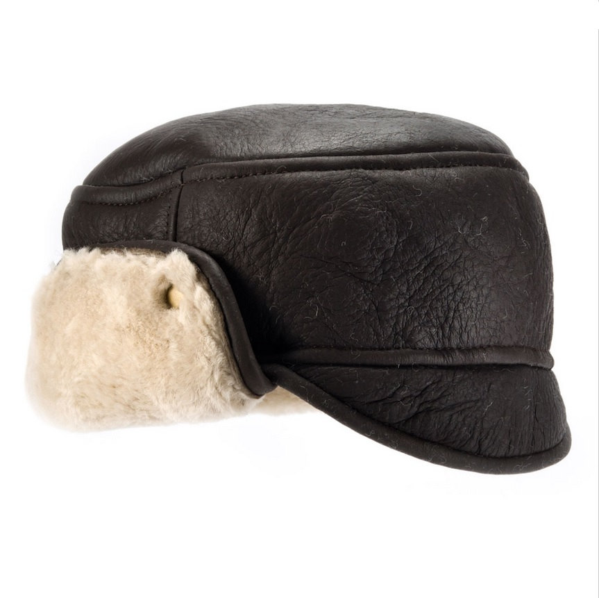 Mens Sheepskin Hat Size M, L, Xl